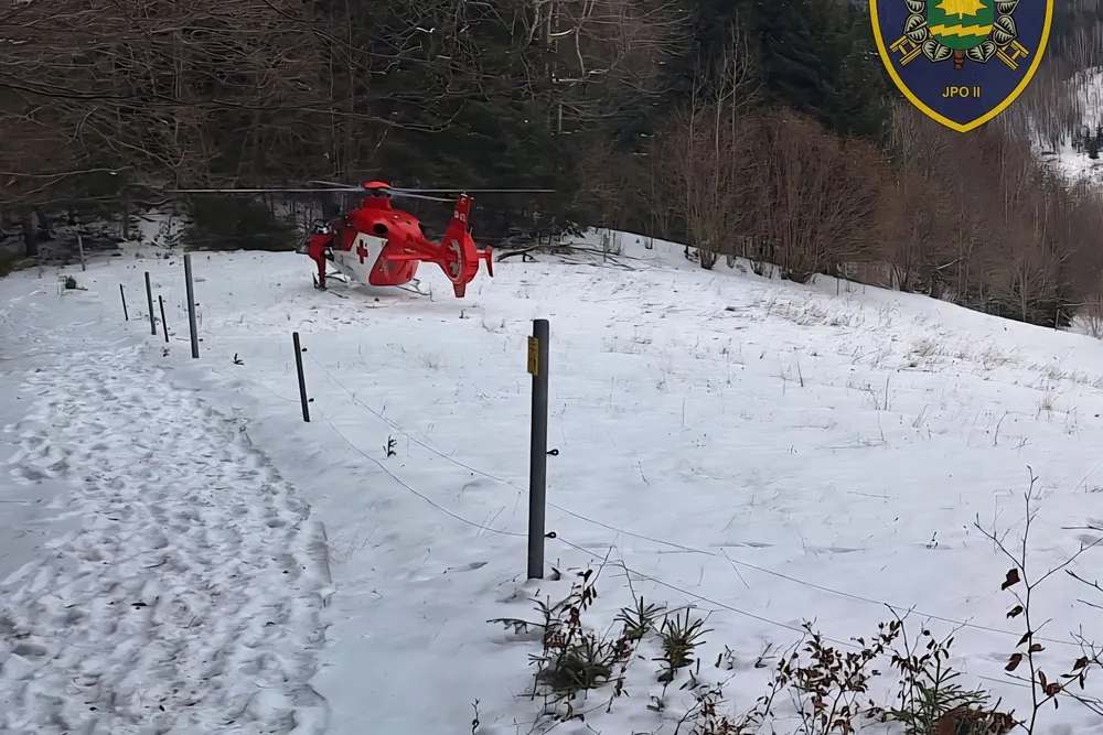 FOTO: Hasiči Halenkov - Zásah u těžce zraněného pacienta na Vsetínsku